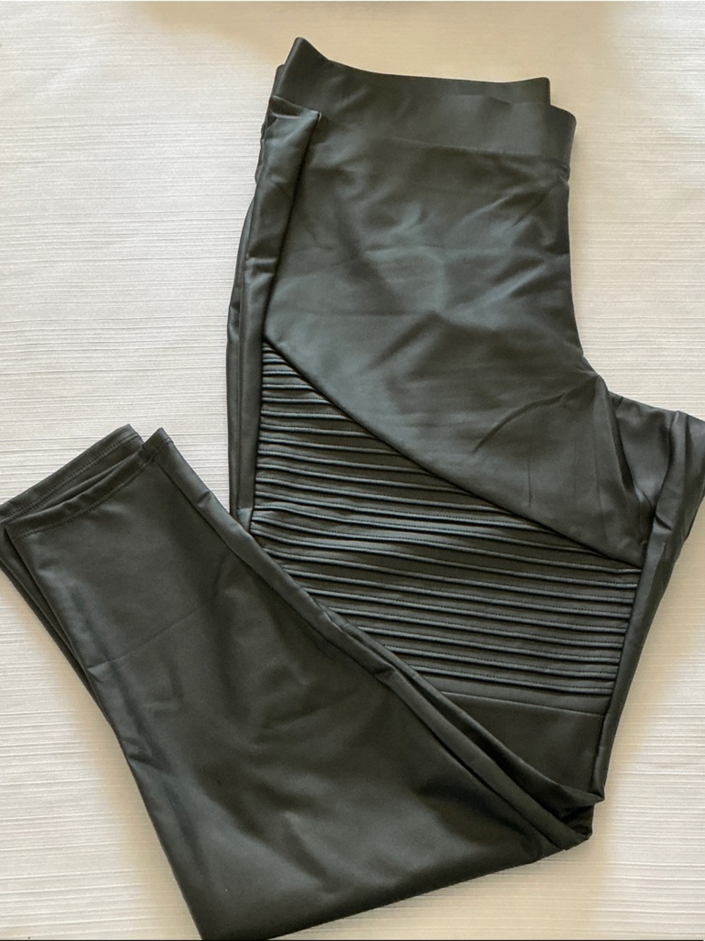 torrid Black Faux-Leather Panel Leggings